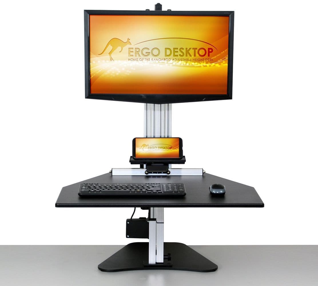 Electric Kangaroo Pro - height adjustable standing desk -Ideal for taller users and heavier monitors
