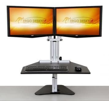 Wallaby Elite- standing desk for 2 monitors